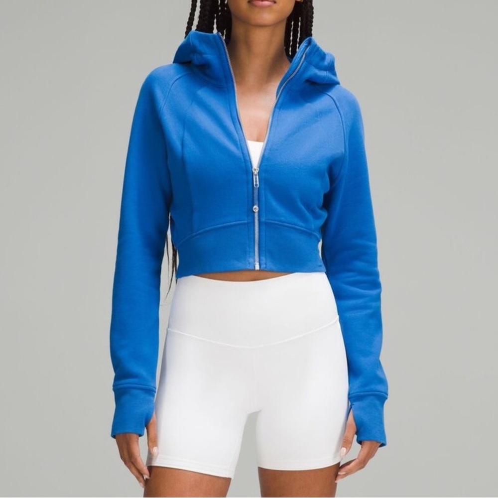 Lululemon Scuba Full-Zip Cropped Hoodie - Size 10